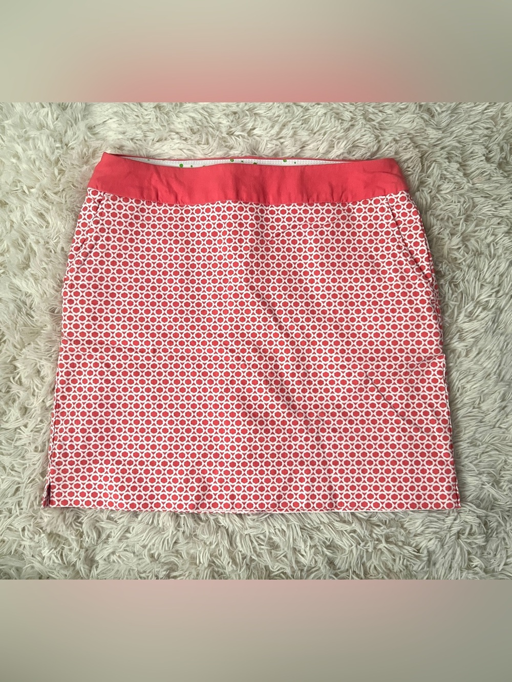 Swing Control Coral Geo-Print Women’s Golf Skirt